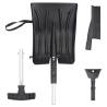 3-in-1 Snow Shovel Kit - Durable Black Aluminum