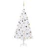 Artificial Pre-lit Christmas Tree with Ball Set - 240 cm White