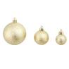 100 Piece Gold Christmas Ball Set - Shatterproof & Stylish