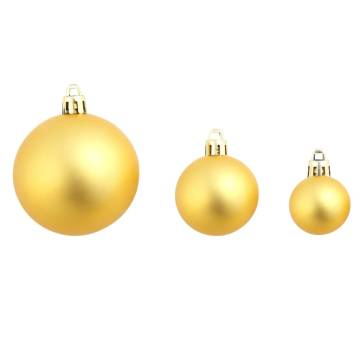 100 Piece Gold Christmas Ball Set - Shatterproof & Stylish