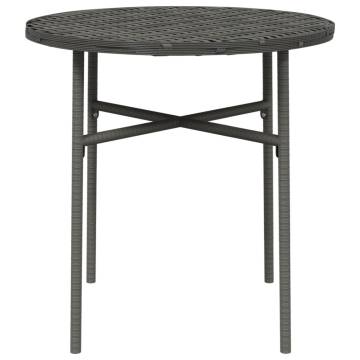 Tea Table Grey 45 cm Poly Rattan - Perfect for Outdoor Spaces