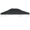 2-Tier Gazebo Top Cover 310 g/m² 4x3 m Anthracite Colour dark grey Size 4 x 3 m Quantity in Package 1 