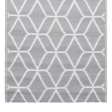 Outdoor Carpet Grey 190x290 cm PP | Stylish Outdoor Living