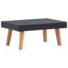 Garden Coffee Table Poly Rattan Black | Hipomarket