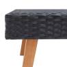 Garden Coffee Table Poly Rattan Black | Hipomarket