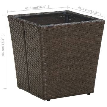 Brown Tea Table - Stylish & Durable Outdoor Furniture | HipoMarket