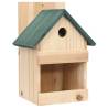 Bird Houses 4 pcs Firwood - Stylish Outdoor Shelter for Birds