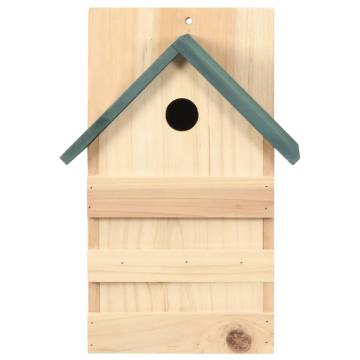 Bird Houses 4 pcs Firwood - Stylish Outdoor Shelter for Birds