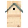 Bird Houses 4 pcs Firwood - Stylish Outdoor Shelter for Birds