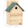 Bird Houses 4 pcs Firwood - Stylish Outdoor Shelter for Birds