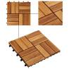 10 Pcs Acacia Decking Tiles 30x30 cm - Durable & Stylish