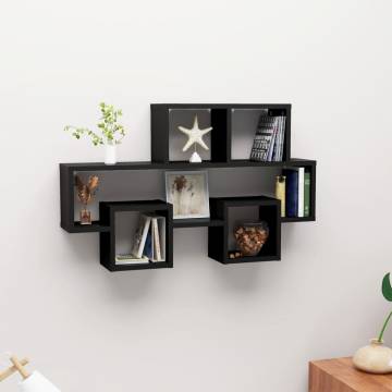 Car-Shaped Wall Shelf - Stylish Black Storage Solution