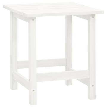 Garden Adirondack Chair with Table - Solid Fir Wood White