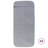 Soft Grey Beach Towels - 2 pcs, 60x135 cm, 400 GSM