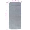 Soft Grey Beach Towels - 2 pcs, 60x135 cm, 400 GSM