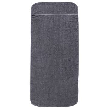 Anthracite Beach Towels 2 pcs | Soft & Quick Drying - 60x135 cm