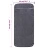 Anthracite Beach Towels 2 pcs | Soft & Quick Drying - 60x135 cm