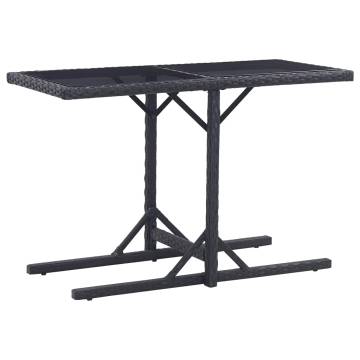 Stylish Black Garden Table - 110x53x72 cm | Hipomarket UK