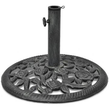 Sturdy 12 kg Cast Iron Umbrella Base | Elegant Outdoor Support