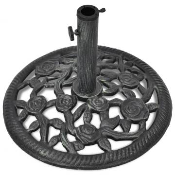 Sturdy 12 kg Cast Iron Umbrella Base | Elegant Outdoor Support