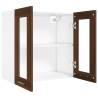 Hanging Glass Cabinet - Brown Oak, 60x31x60 cm | HipoMarket