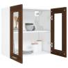 Hanging Glass Cabinet - Brown Oak, 60x31x60 cm | HipoMarket