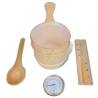 5 Piece Sauna Accessory Set - Bucket, Spoon & More