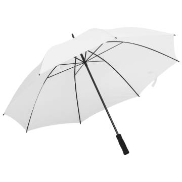 White Umbrella 130cm - Stylish & Durable for All Weather