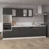 Dishwasher Panel Grey 59.5x3x67 cm | Durable Engineered Wood