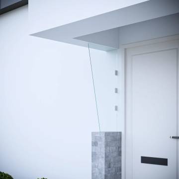 Side Panel for Door Canopy - Tempered Glass 50x100 cm