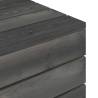 Garden Pallet Table - Solid Pinewood Dark Grey | HiPoMarket