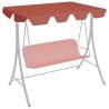 Replacement Canopy for Garden Swing Terracotta 188/168x145/110cm Colour terracotta Size 188/168 x 145/110 cm Quantity in Package 1 