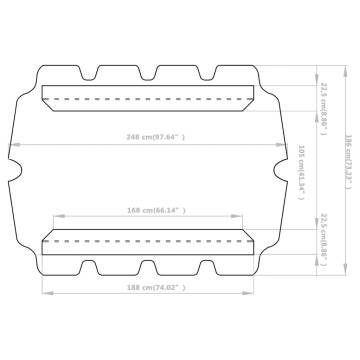 Replacement Canopy for Garden Swing - Terracotta