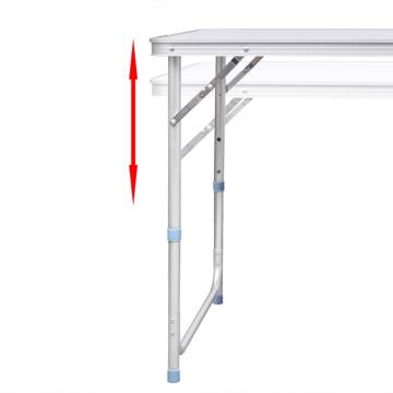 Adjustable Foldable Camping Table - Lightweight & Portable