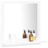 Stylish White Bathroom Mirror | 40x10.5x37 cm