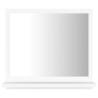 Stylish White Bathroom Mirror | 40x10.5x37 cm