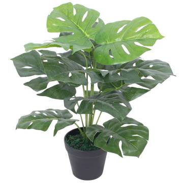 Artificial Monstera Plant with Pot 45 cm - Lifelike Greenery