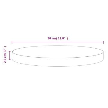 Solid Wood Pine Table Top Ø30 cm - Durable & Elegant