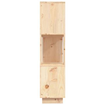 Solid Wood Pine Book Cabinet/Room Divider - 80x25x101 cm