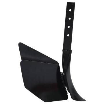 Tiller Plough Attachment - Black Metal for 6.5 HP Tiller