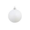 100 Piece Christmas Ball Set - White & Grey - Shatterproof Decor