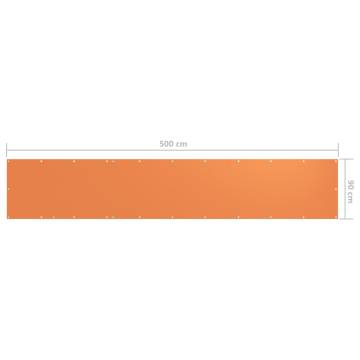 Waterproof Orange Balcony Screen 90x500 cm - Hipomarket