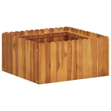 Garden Raised Bed 50x50x25 cm Solid Acacia Wood | HipoMarket