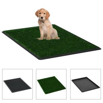 Pet Toilet with Tray & Faux Turf - 76x51 cm | HipoMarket UK