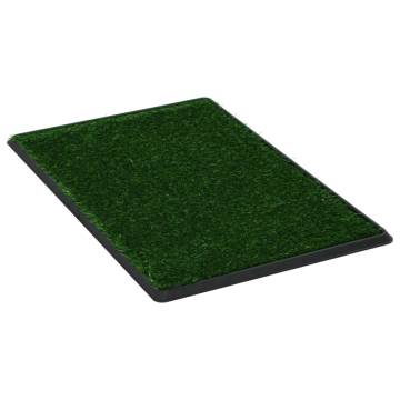 Pet Toilet with Tray & Faux Turf - 76x51 cm | HipoMarket UK