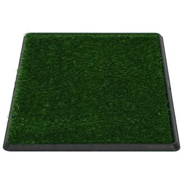 Pet Toilet with Tray & Faux Turf - 76x51 cm | HipoMarket UK