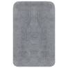 Luxurious Grey Bathroom Mat Set - 2 Piece Fabric Collection