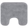 Luxurious Grey Bathroom Mat Set - 2 Piece Fabric Collection