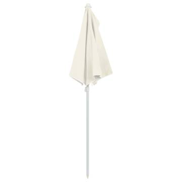 Garden Half Parasol with Pole 180x90 cm - Sand | Hipomarket