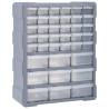 Multi-drawer Organiser with 39 Drawers 38x16x47 cm Colour grey Size 39 drawers Quantity in Package 1 Amount 